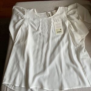 Sezane Juna Blouse Ecru - Size 14